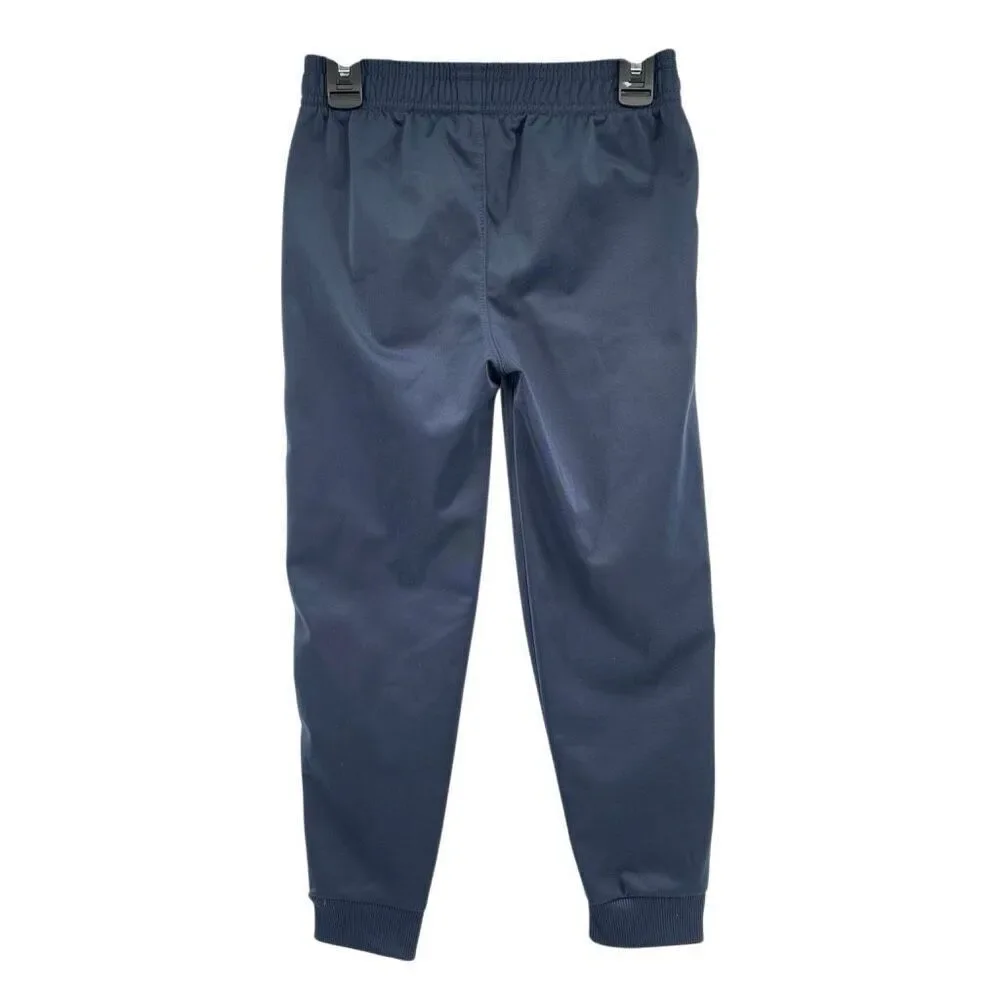 Puma Boys Size 7 Athletic Set Gray Logo Shirt Navy Jogger Pants Kids Outfit